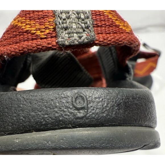 Chaco Kids Sandals Size 9 Red Orange Straps Outdoor Hiking Water Shoes EUC - Picture 7 of 16